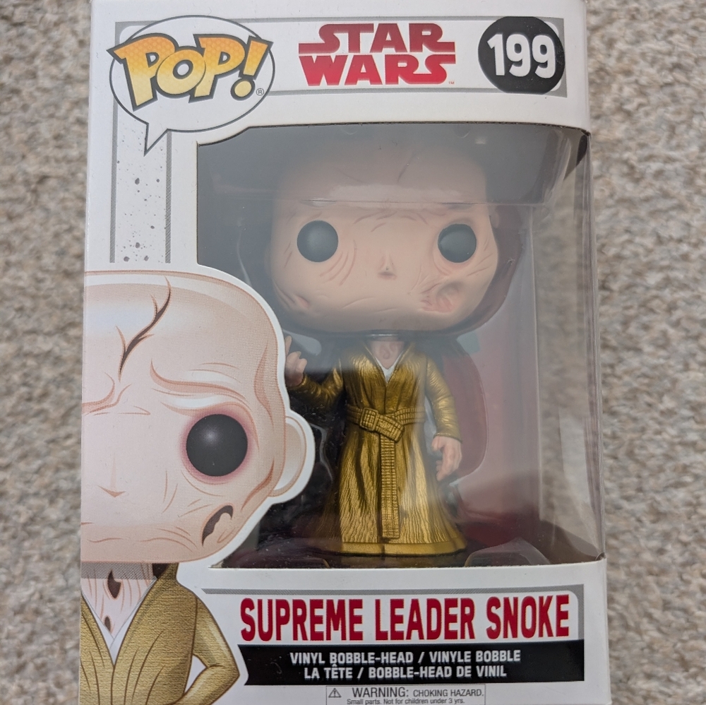 Star Wars Supreme Leader Snoke Funko Pop Vinyl Bobble-Head